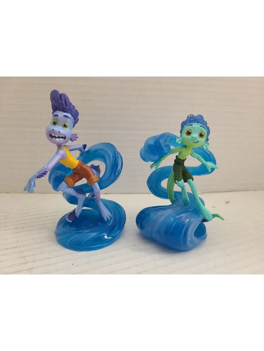 Lot of 2 Disney Pixar Luca and Alberto PVC Figurines
